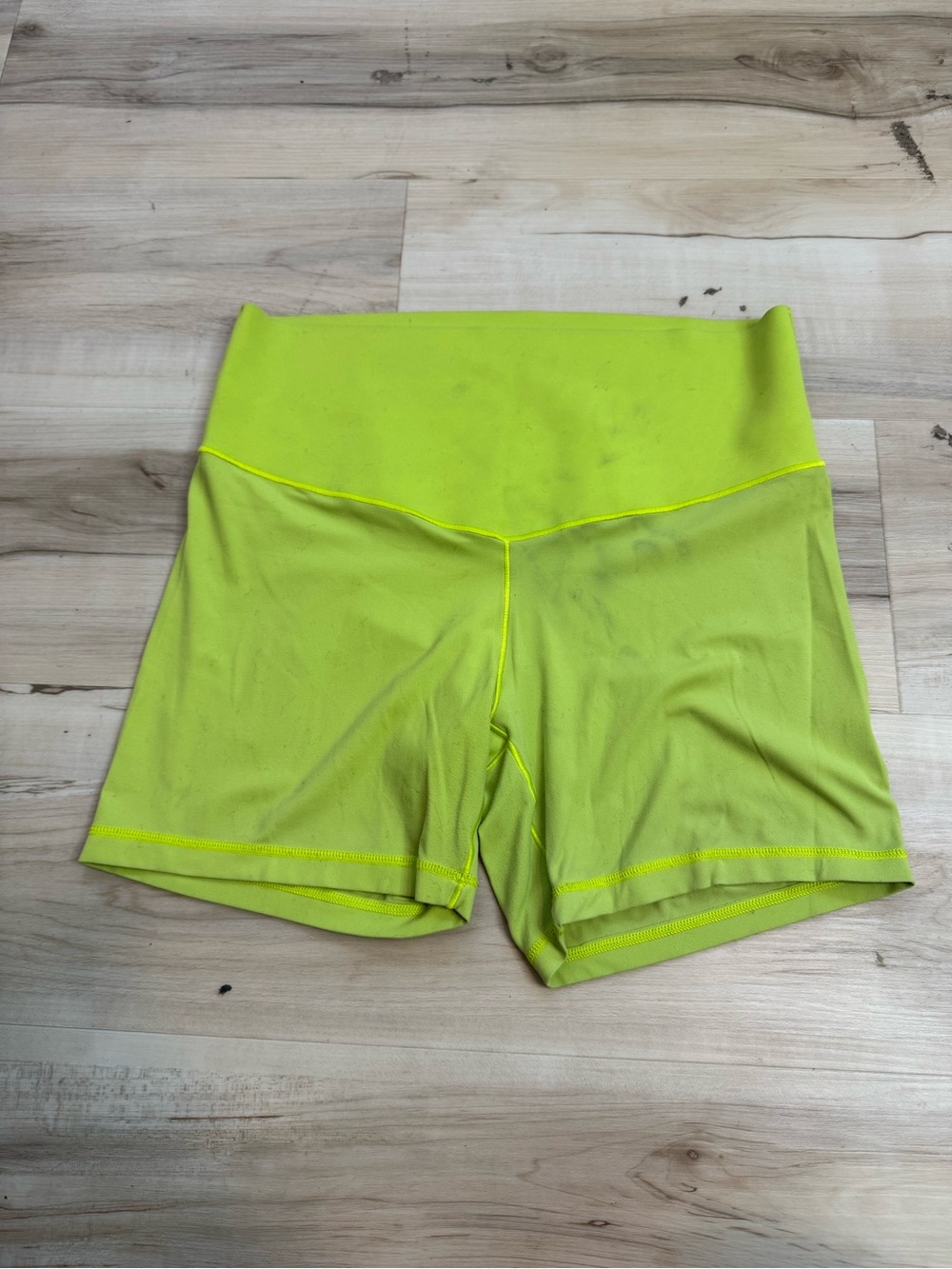 High-Waist Aerie Neon Yellow Women’s Active Shorts